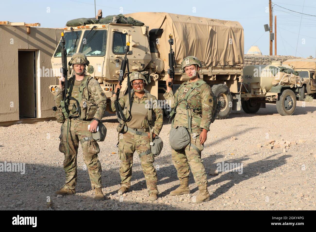 Soldiers with the 45th Infantry Brigade Combat Team, Oklahoma Army ...