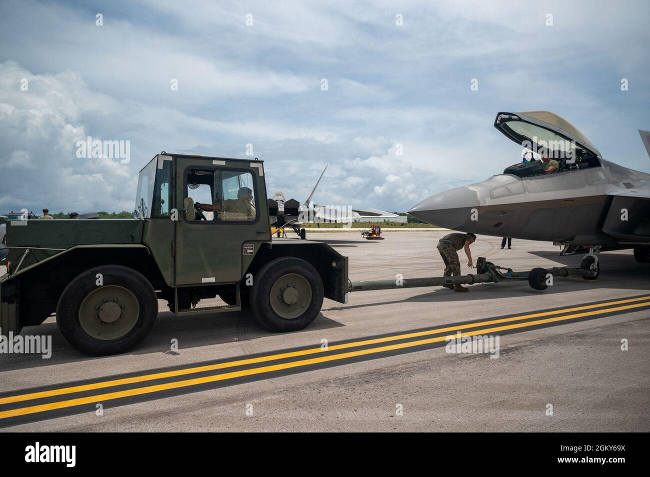 U.S. Air Force crew chiefs assigned to the 154th Aircraft