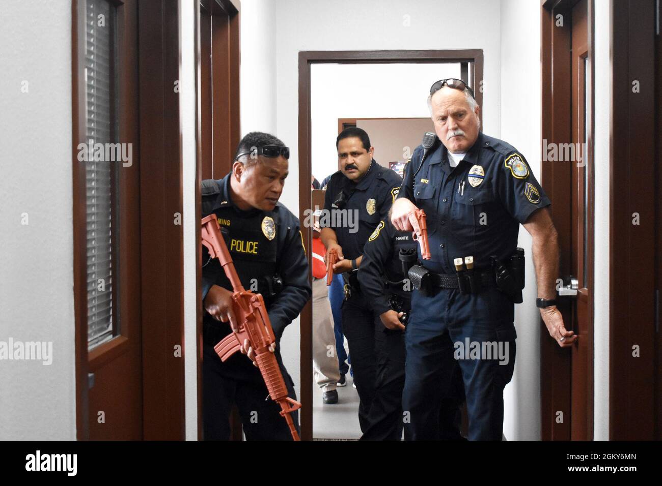 From left, Lt. Mel Ming, Officer Roberto Cruz and Sgt. John Butz of the