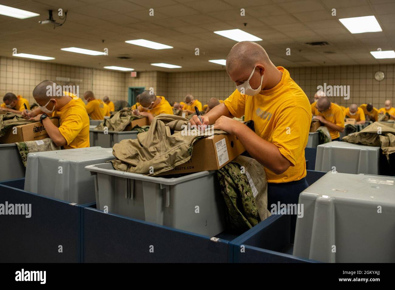 Arriving at navy boot camp best sale
