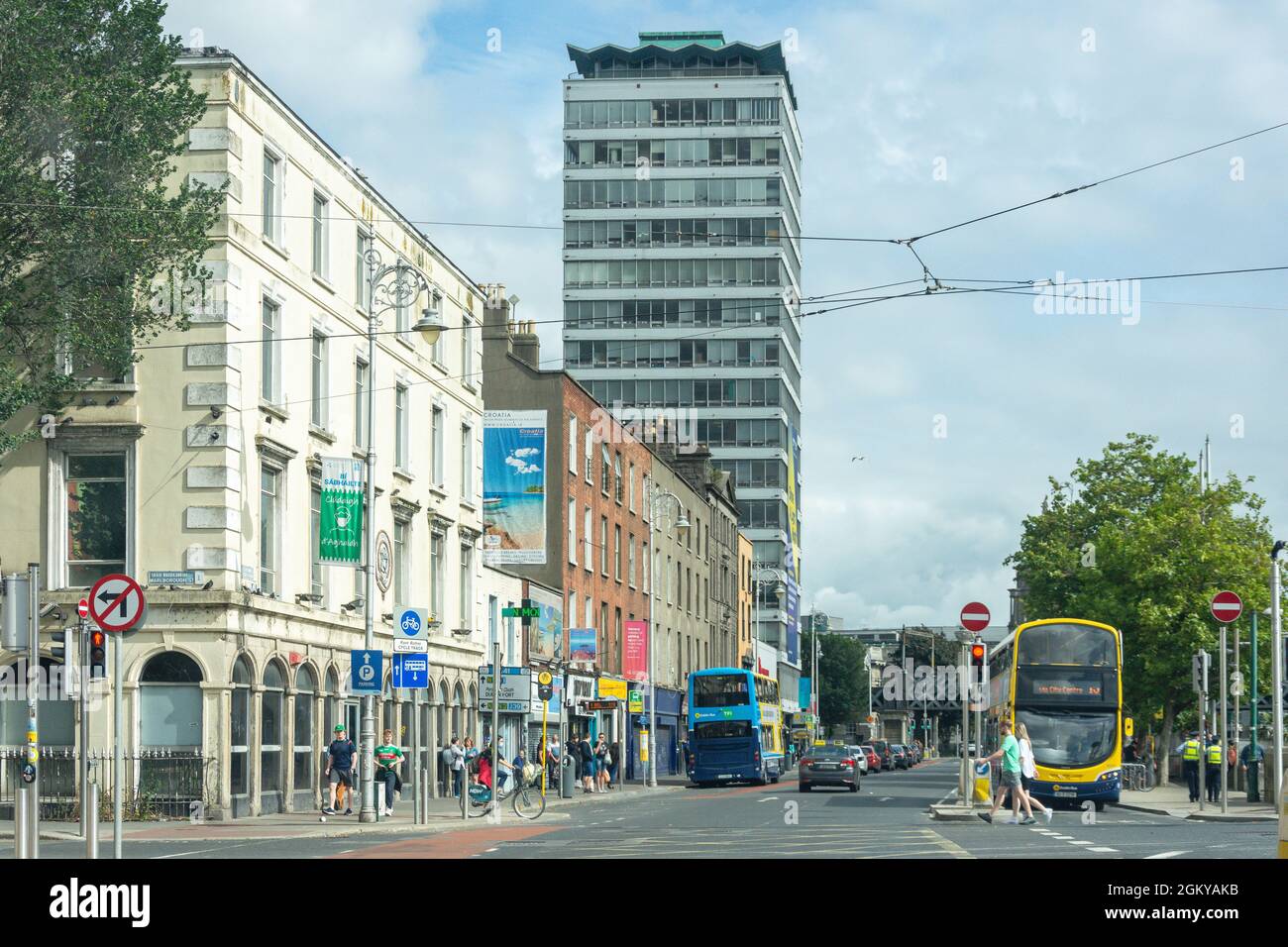 Eden Quay, North City, Dublin, Republic of Ireland Stock Photo