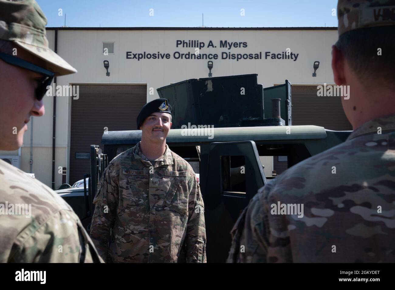 Eressing Staff Sgt. Benjamin Matthews, a training instructor assigned to the ...