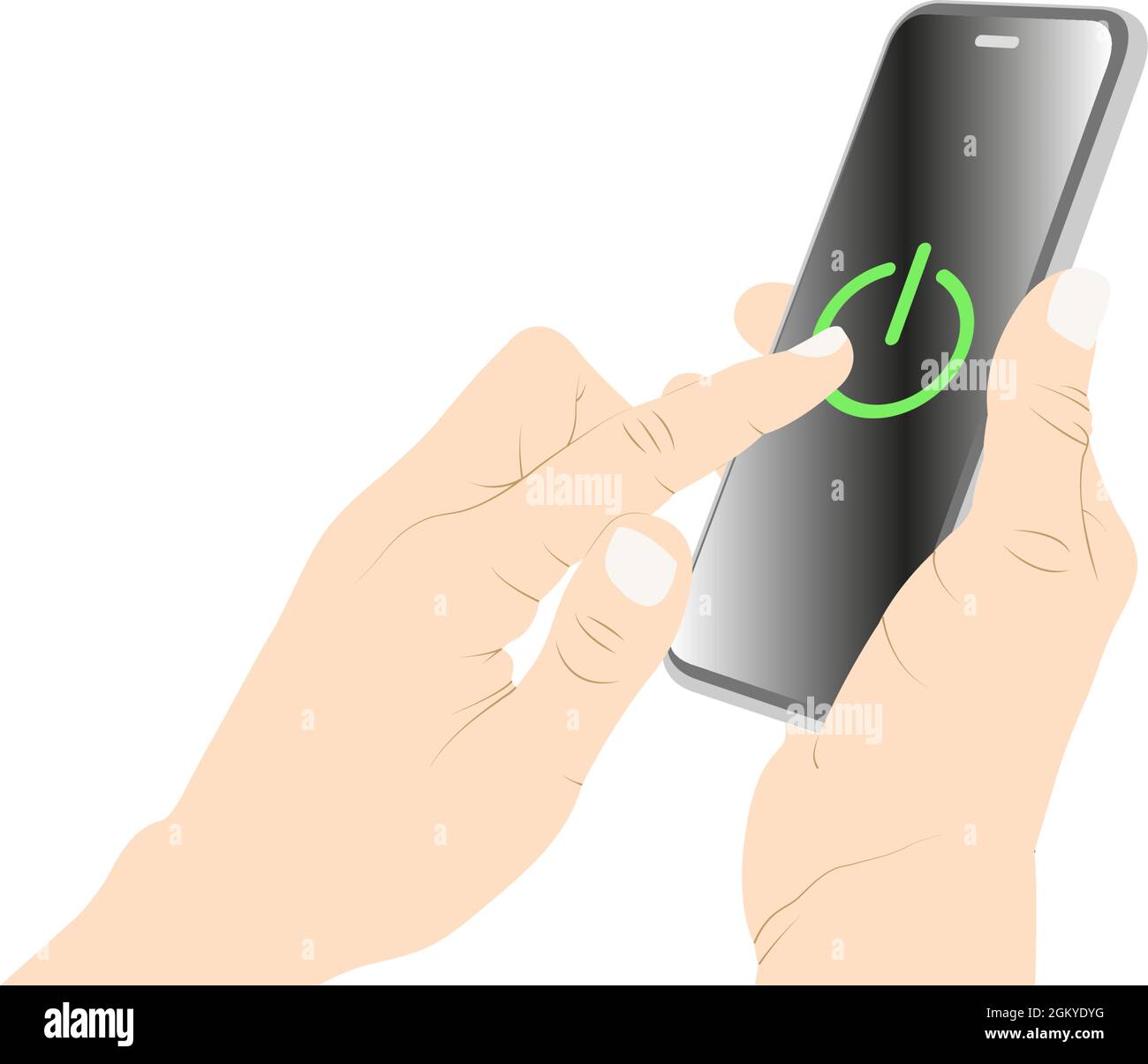 Turning on the phone screen, screen, power on, turn on, activate