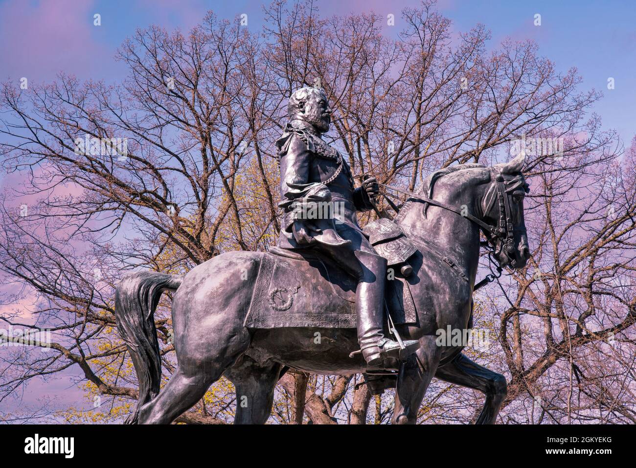 King Edward VII Equestrian Statue located in Queen's Park in Toronto