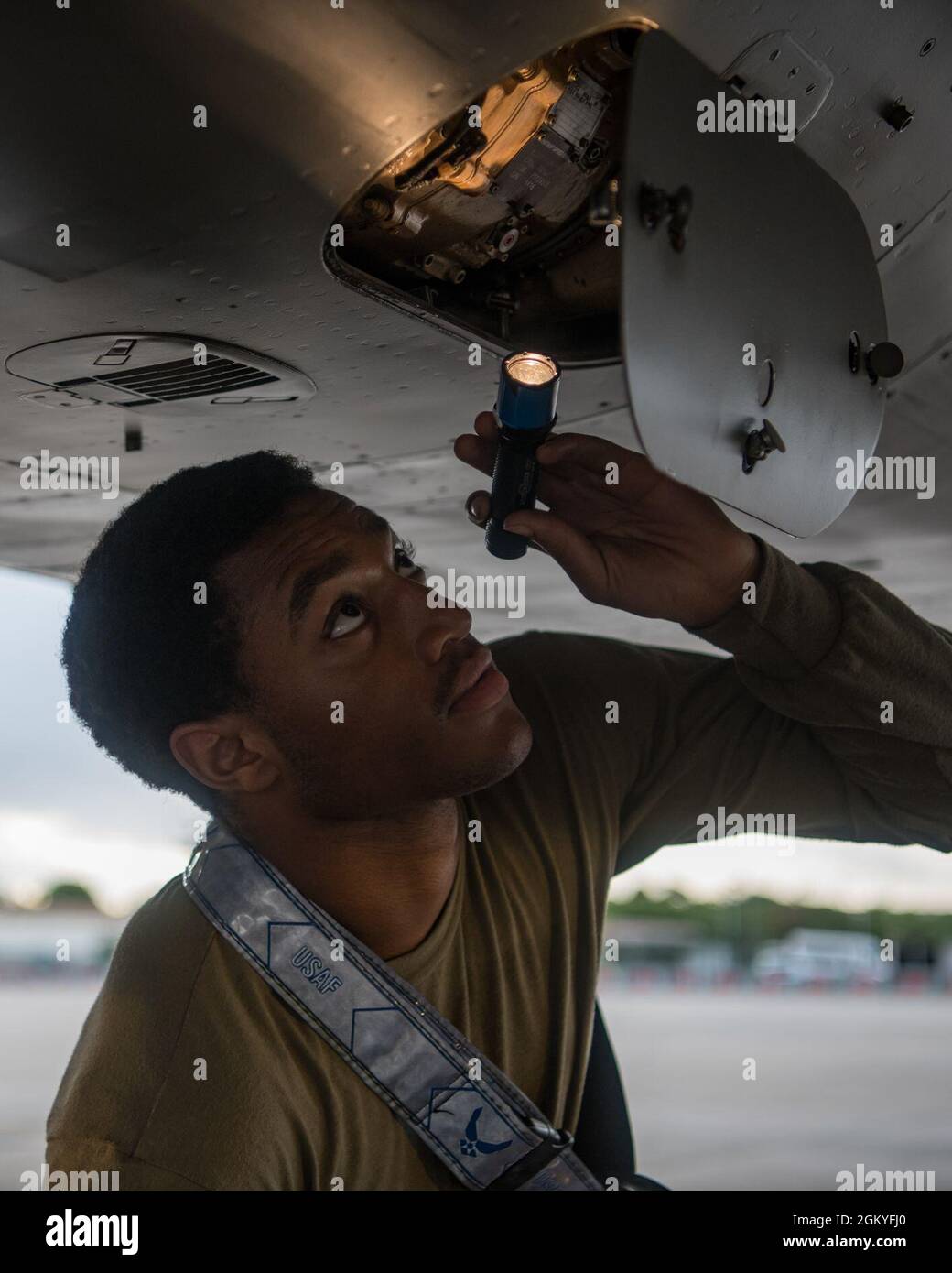 U.S. Air Force Airman Tre’von Bush, a 44th Aircraft Maintenance Unit ...