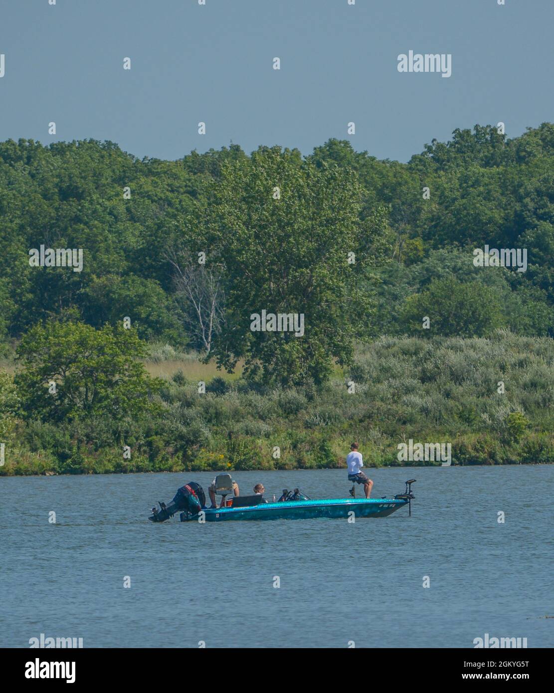 The landscape of Shabbona Lake State Park in Dekalb County, Illinois