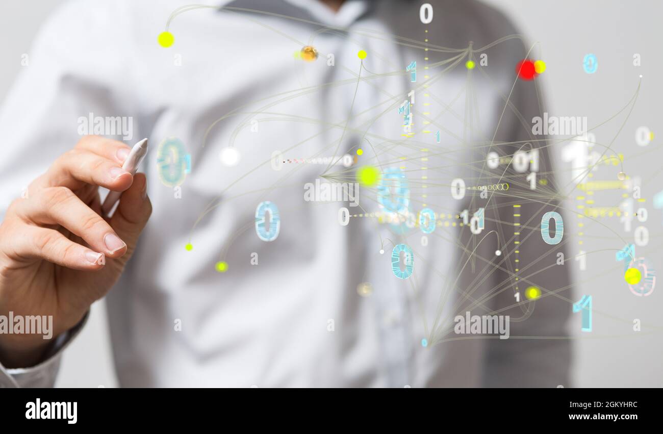 3D rendering of Technology background, big data concept Stock Photo - Alamy