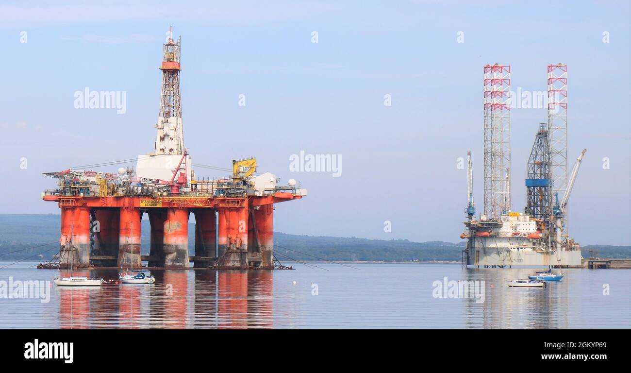 Cromarty Firth Oil Rigs Stock Photo - Alamy