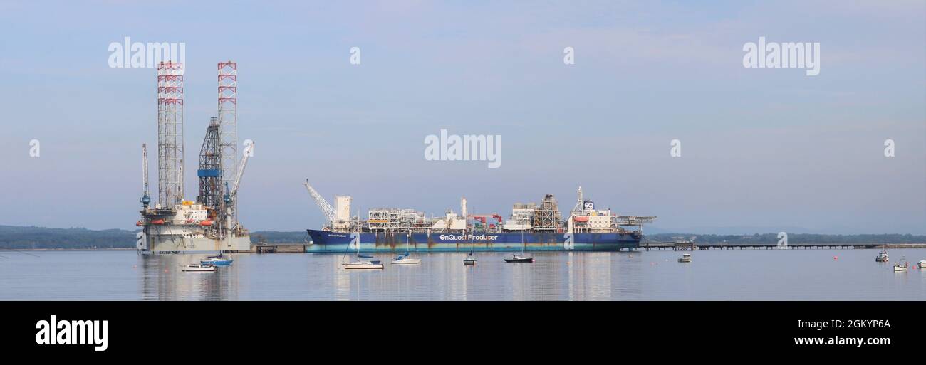 Cromarty Firth Oil Rigs Stock Photo - Alamy