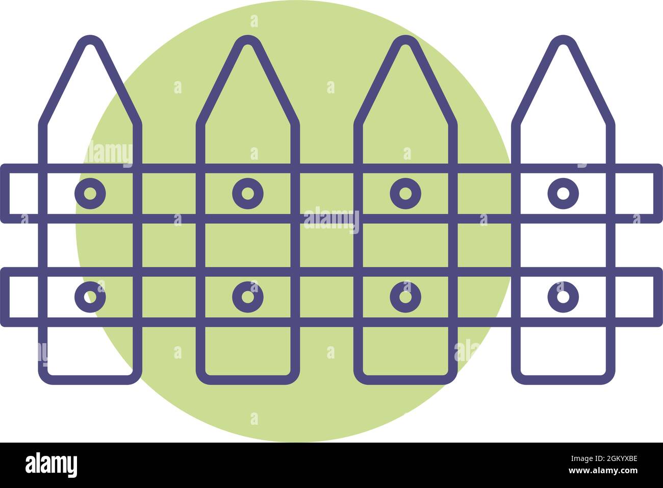 Green Fence Design Stock Vector Image Art Alamy