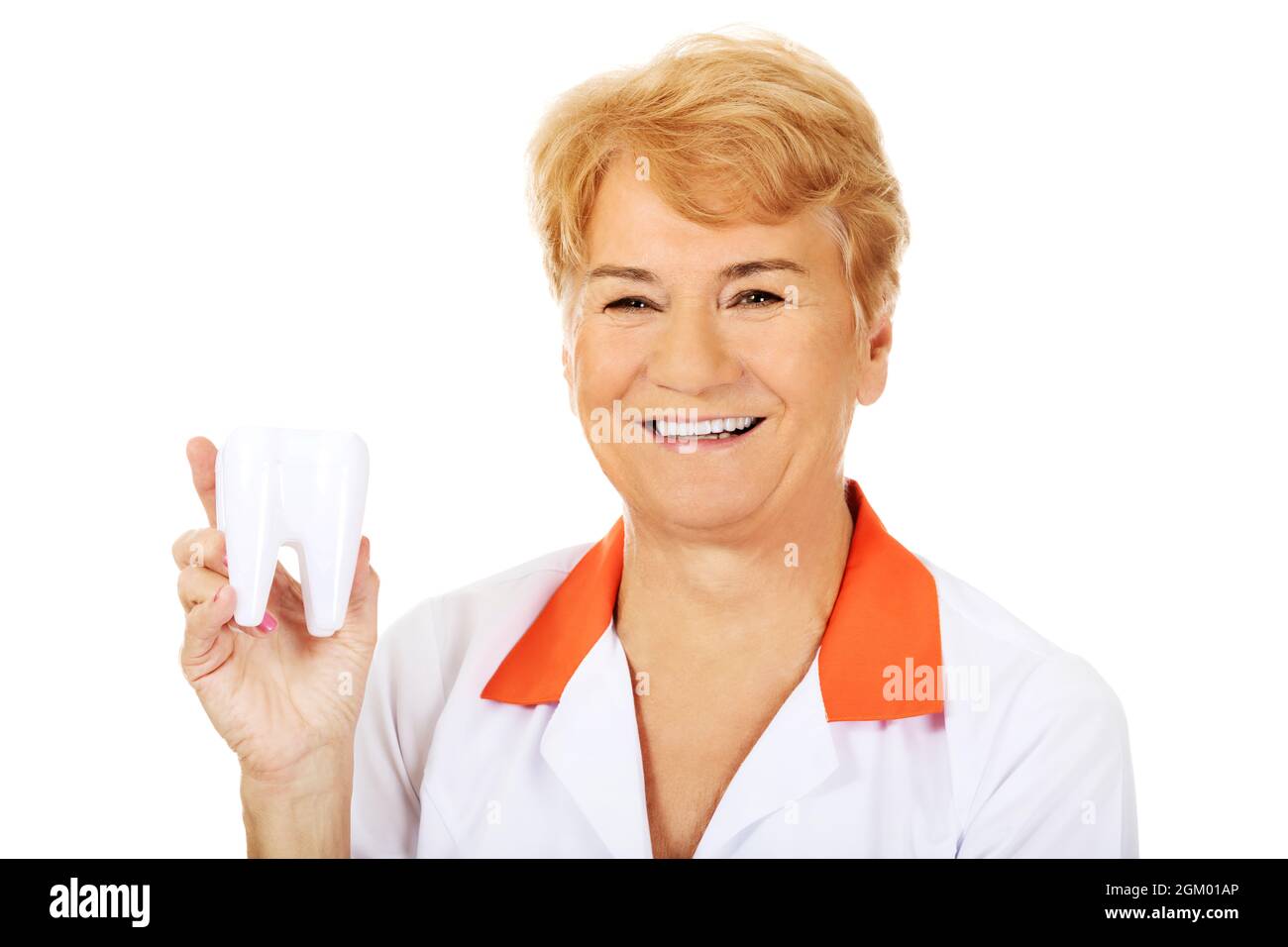 Elderly caucasian female doctor hi-res stock photography and images - Alamy