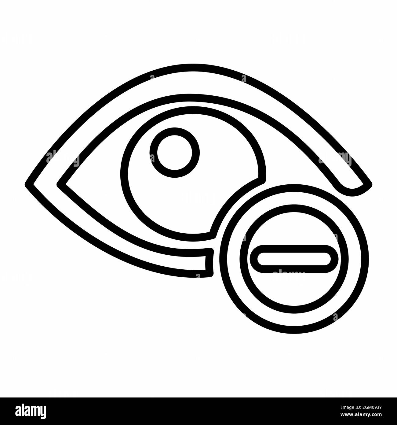 Icon Vector of Eye Exam 3 - Line Style - Simple illustration, Editable stroke, Design template vector, Good for prints, posters, advertisements, annou Stock Vector