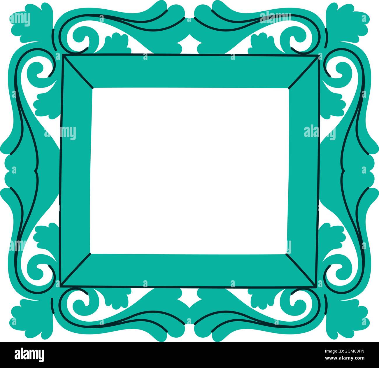 Prettu Frame pretty green frame Stock Vector Image & Art - Alamy