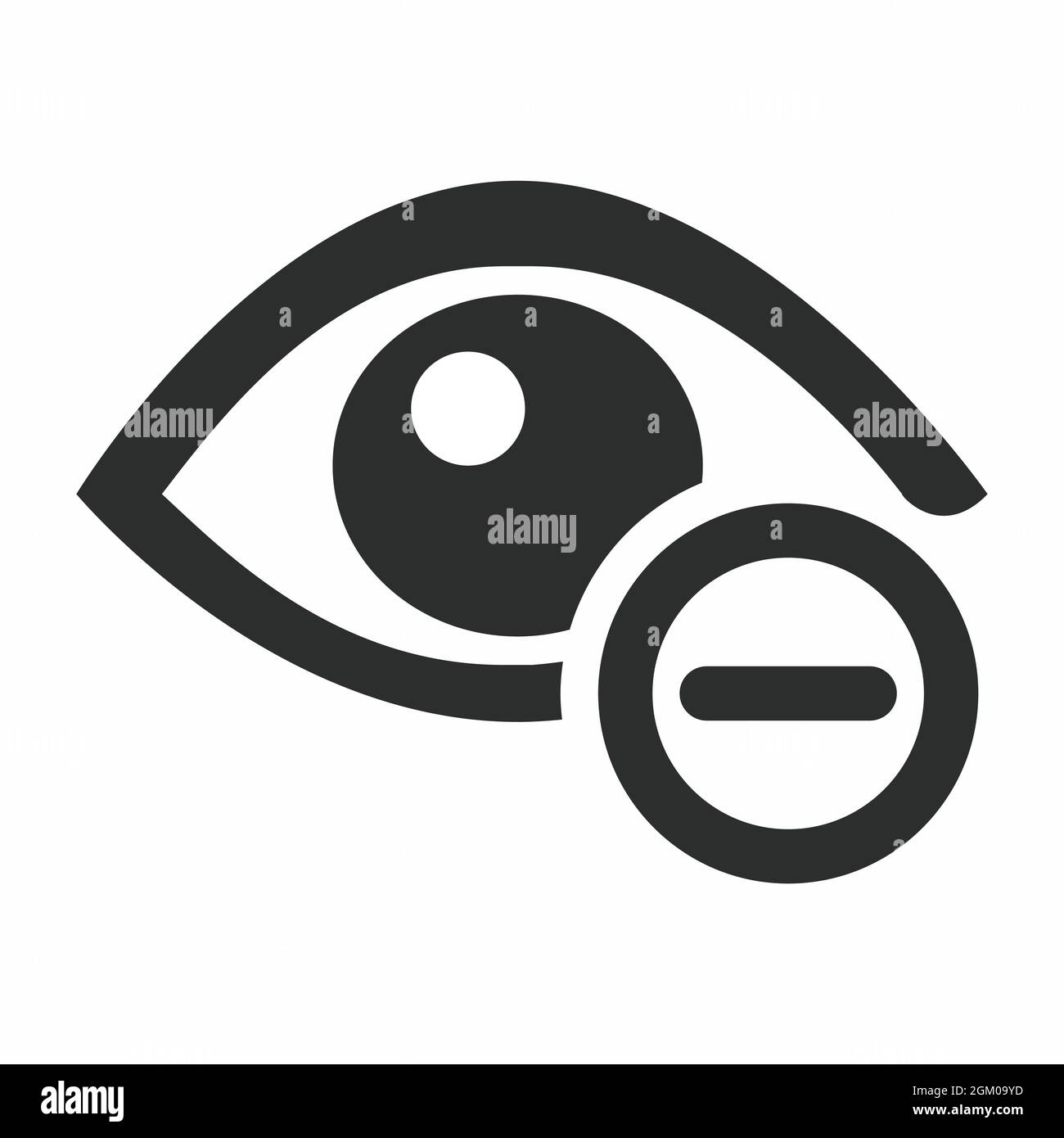 Icon Vector of Eye Exam 3 - Glyph Style - Simple illustration, Editable stroke, Design template vector, Good for prints, posters, advertisements, anno Stock Vector