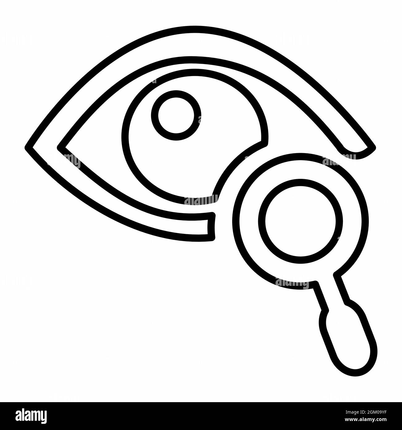 Icon Vector of Eye Exam 5 - Line Style - Simple illustration, Editable stroke, Design template vector, Good for prints, posters, advertisements, annou Stock Vector