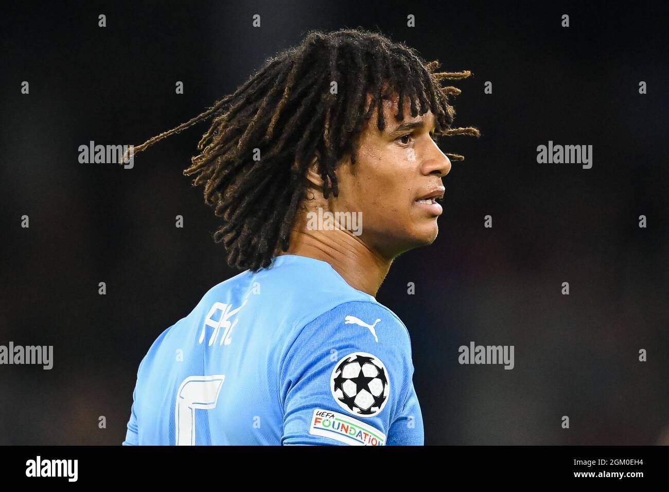 Nathan Ake #6 of Manchester City during the game Stock Photo - Alamy