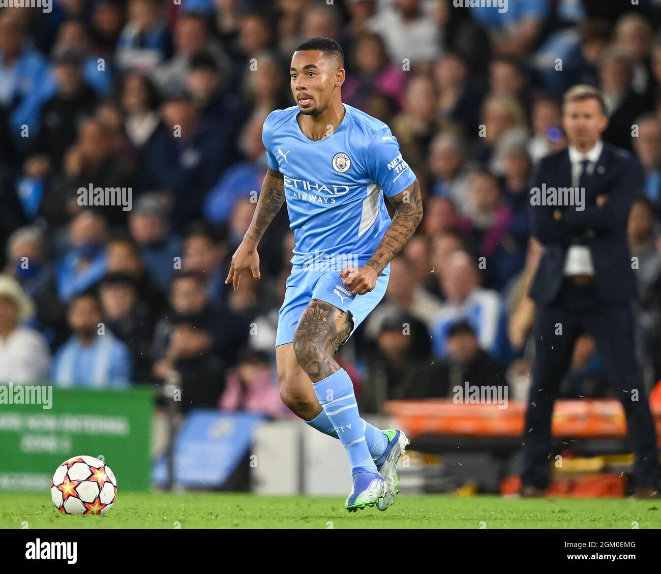 Gabriel Jesus 9 Of Manchester City In Action During The Game Stock Photo Alamy