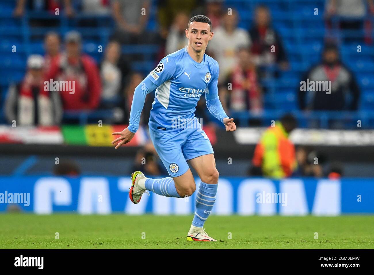 Phil Foden #47 of Manchester City in action during the game Stock Photo