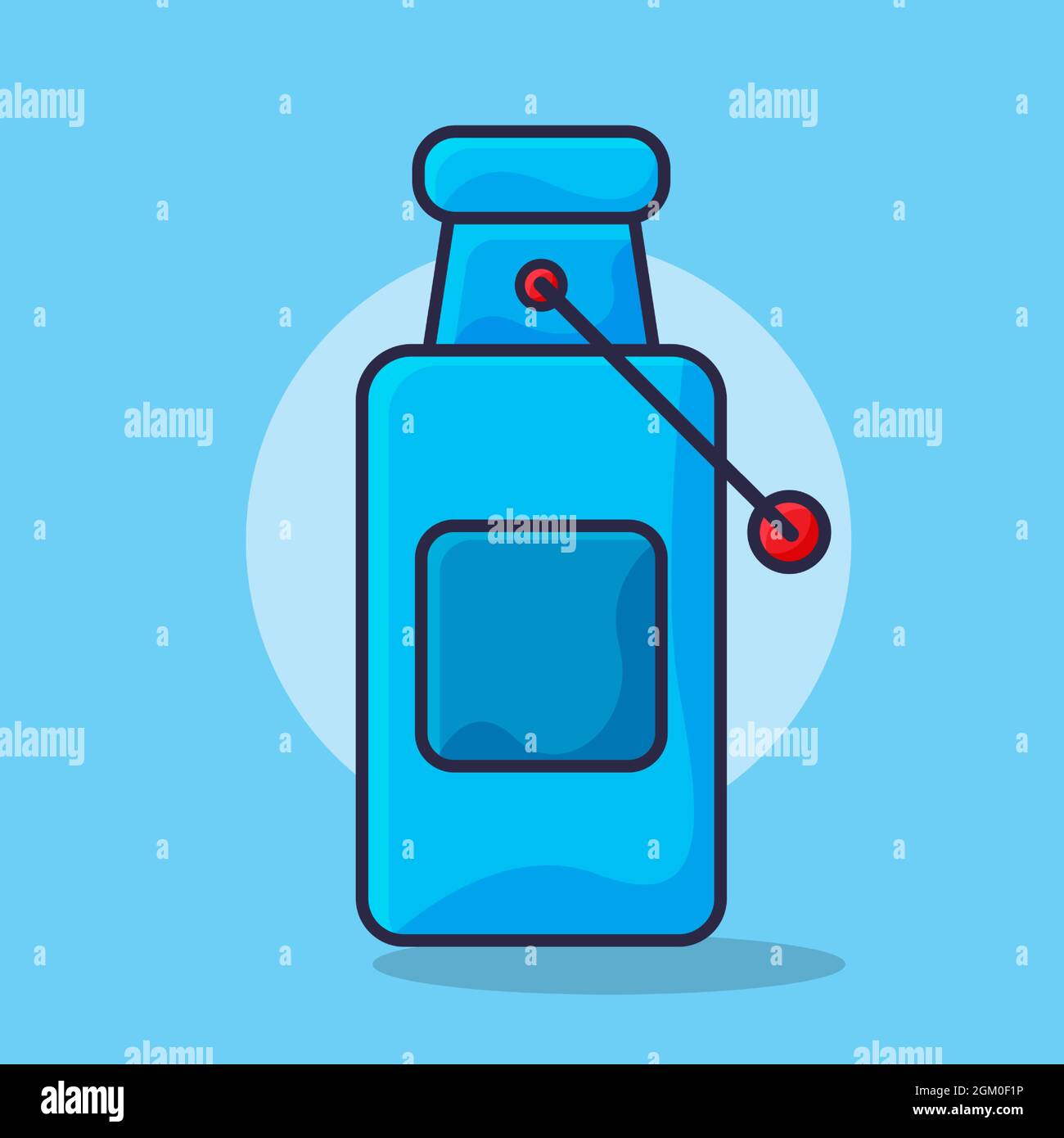 Stainless Steel Milk tank isolated cartoon vector illustration in flat ...