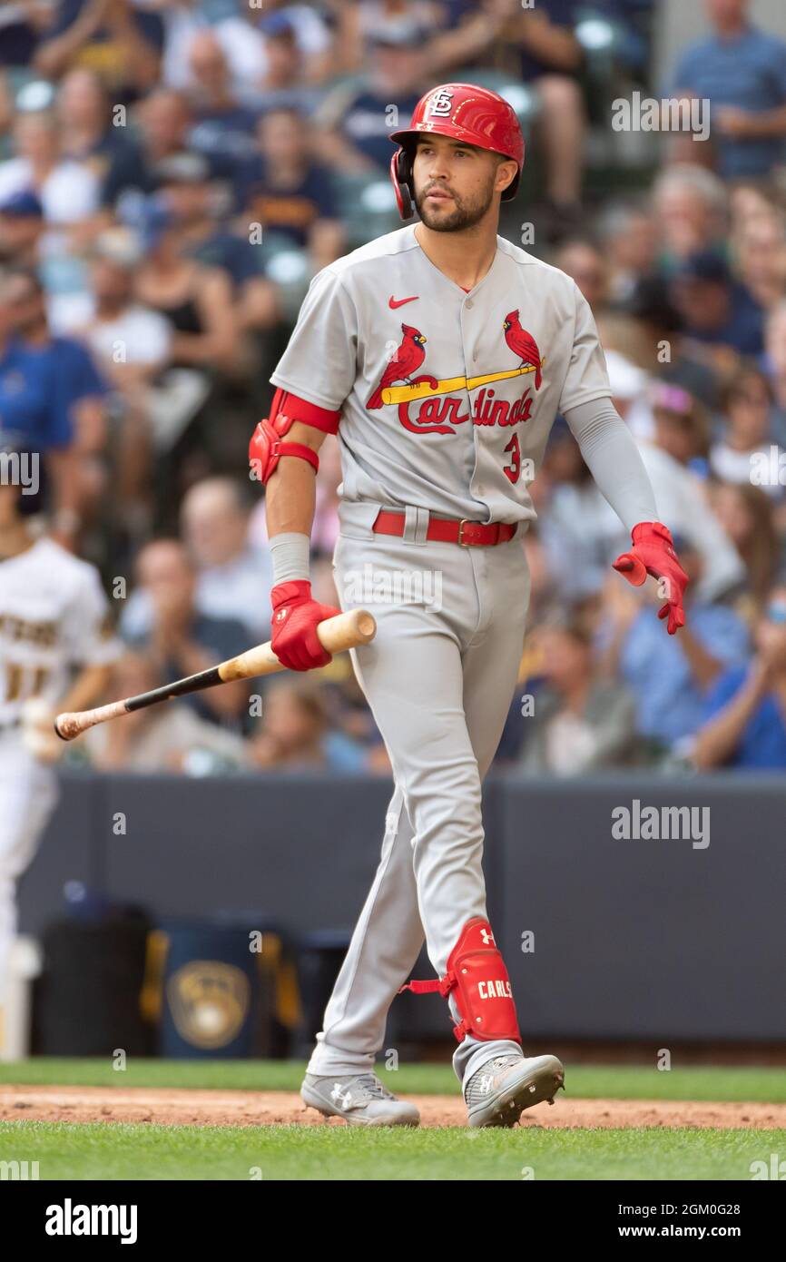 September 5, 2021 St. Louis Cardinals left fielder Dylan Carlson 3