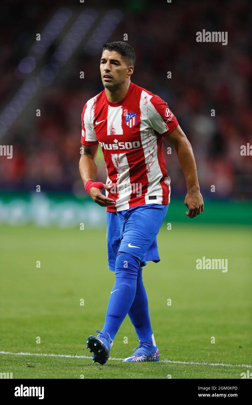 Madrid, Spain. 15th Sep, 2021. Luis Suarez (Atletico) Football/Soccer :  UEFA Champions League group stage Matchday 1 Group B match between Culb Atletico  de Madrid 0-0 FC Porto at the Estadio Metropolitano