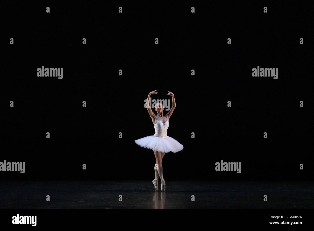 Suite en blanc (Cigarette Solo) danced by Natalia de Froberville. Ukrainian Ballet Gala at Sadler’s Wells, London, UK Stock Photo