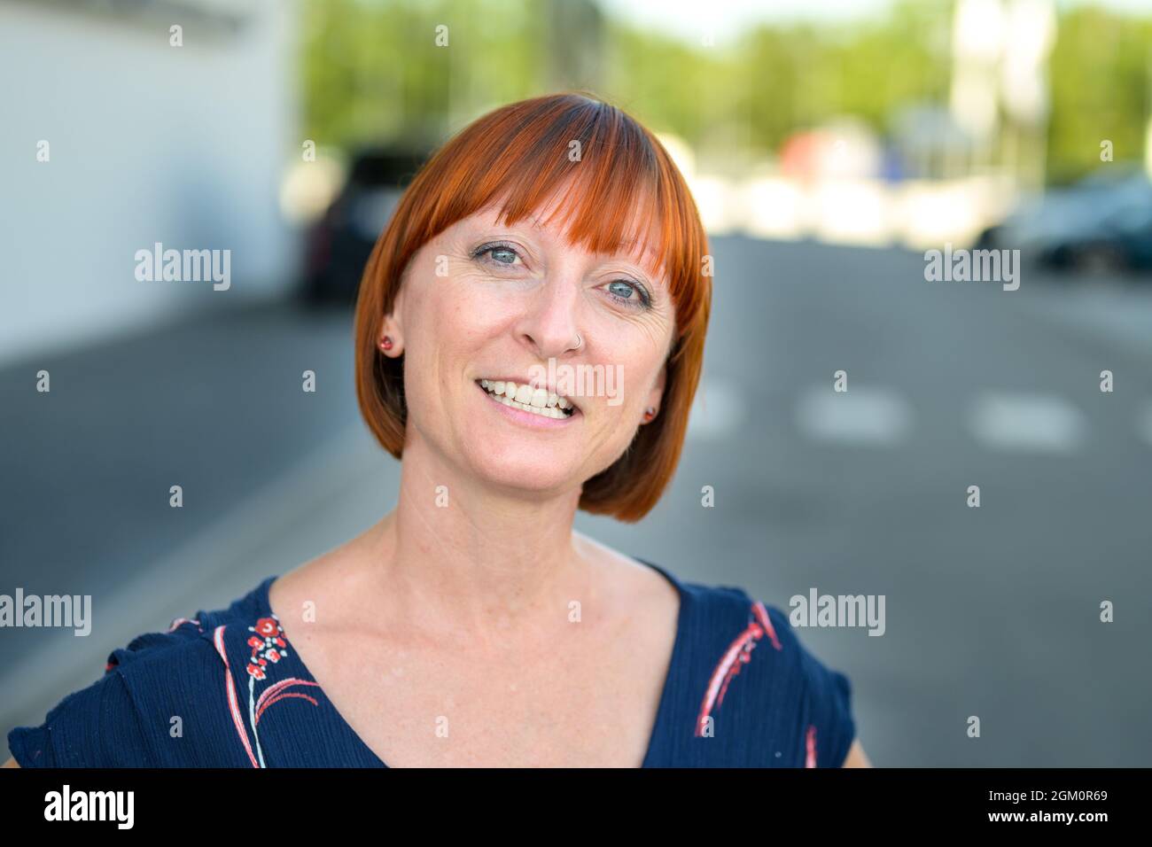 Redhead mature woman hi-res stock photography and images - Alamy