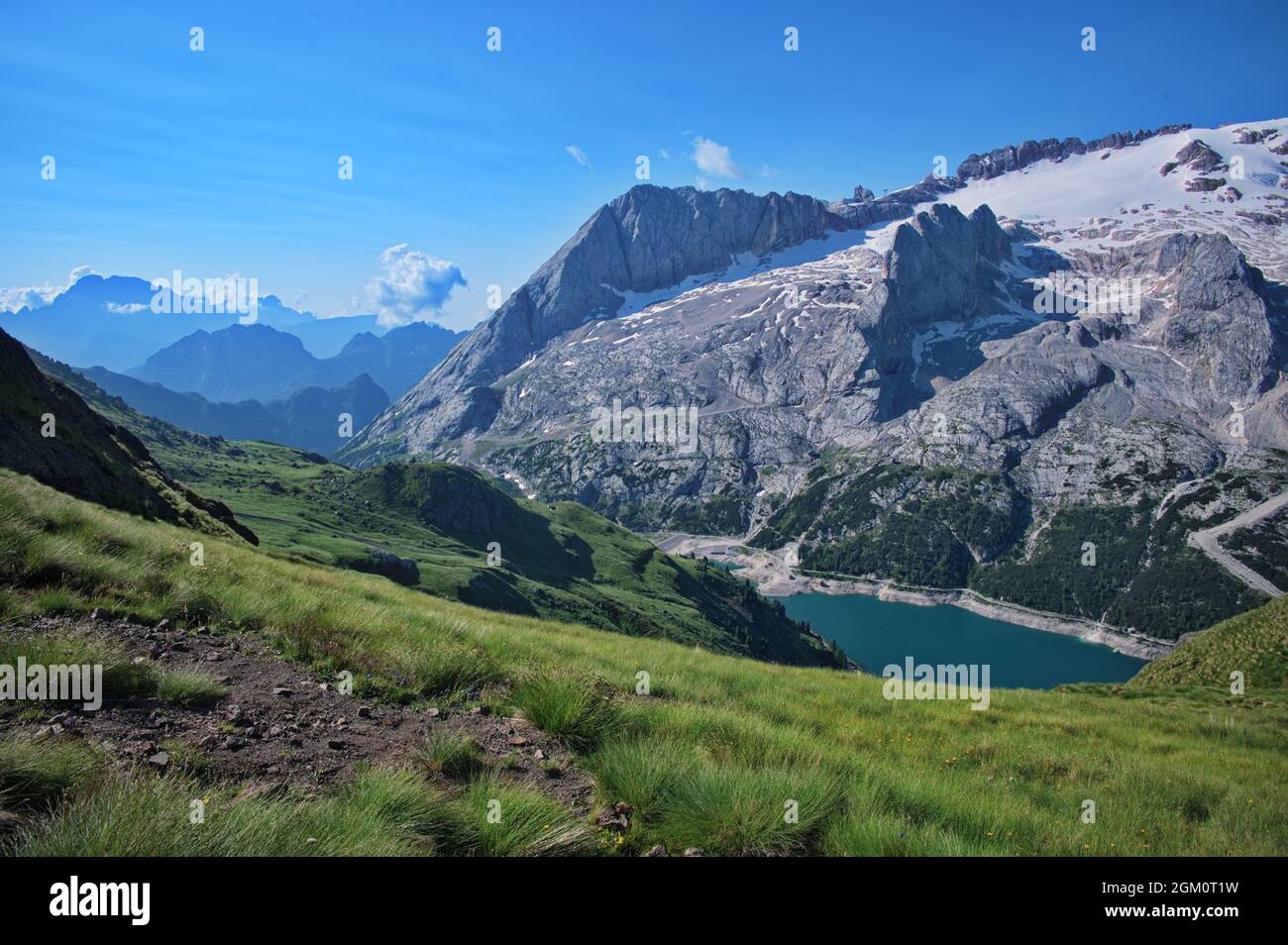 Amazing rocks of Dolomite mountains in Italy Stock Photo