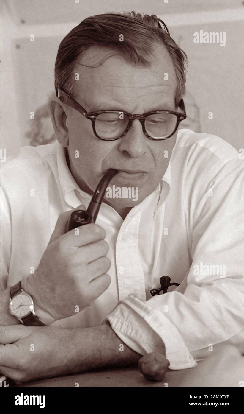 Architect Eero Saarinen (1910-1961) between 1955 and 1956. Stock Photo