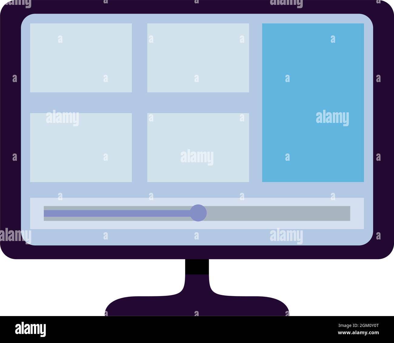 desktop and video template Stock Vector Image & Art - Alamy