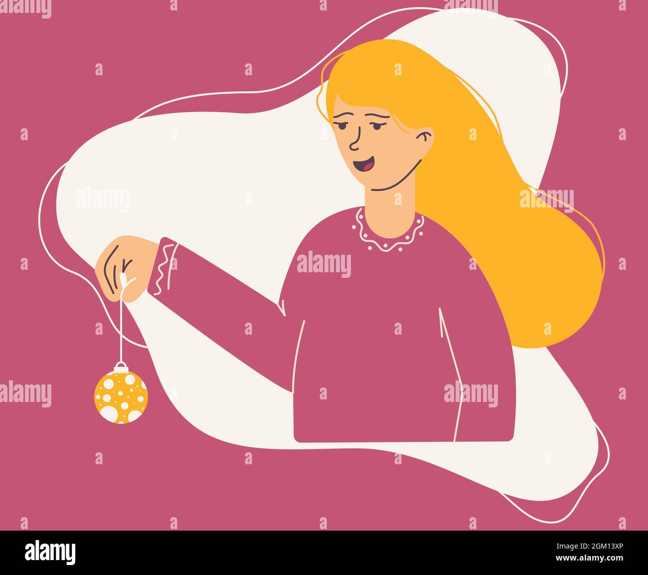 simple Female character in a flat style Stock Vector Image & Art - Alamy