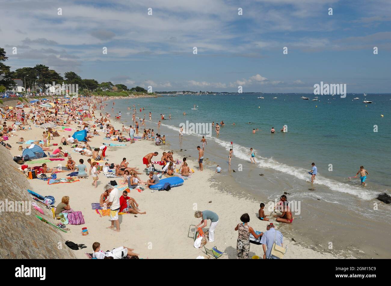 FRANCE. BRITTANY. MORBIHAN(56) CARNAC. LEGENESE BEACH.(PICTURE NOT AVAILABLE FOR CALENDAR OR POSTCARD) Stock Photo
