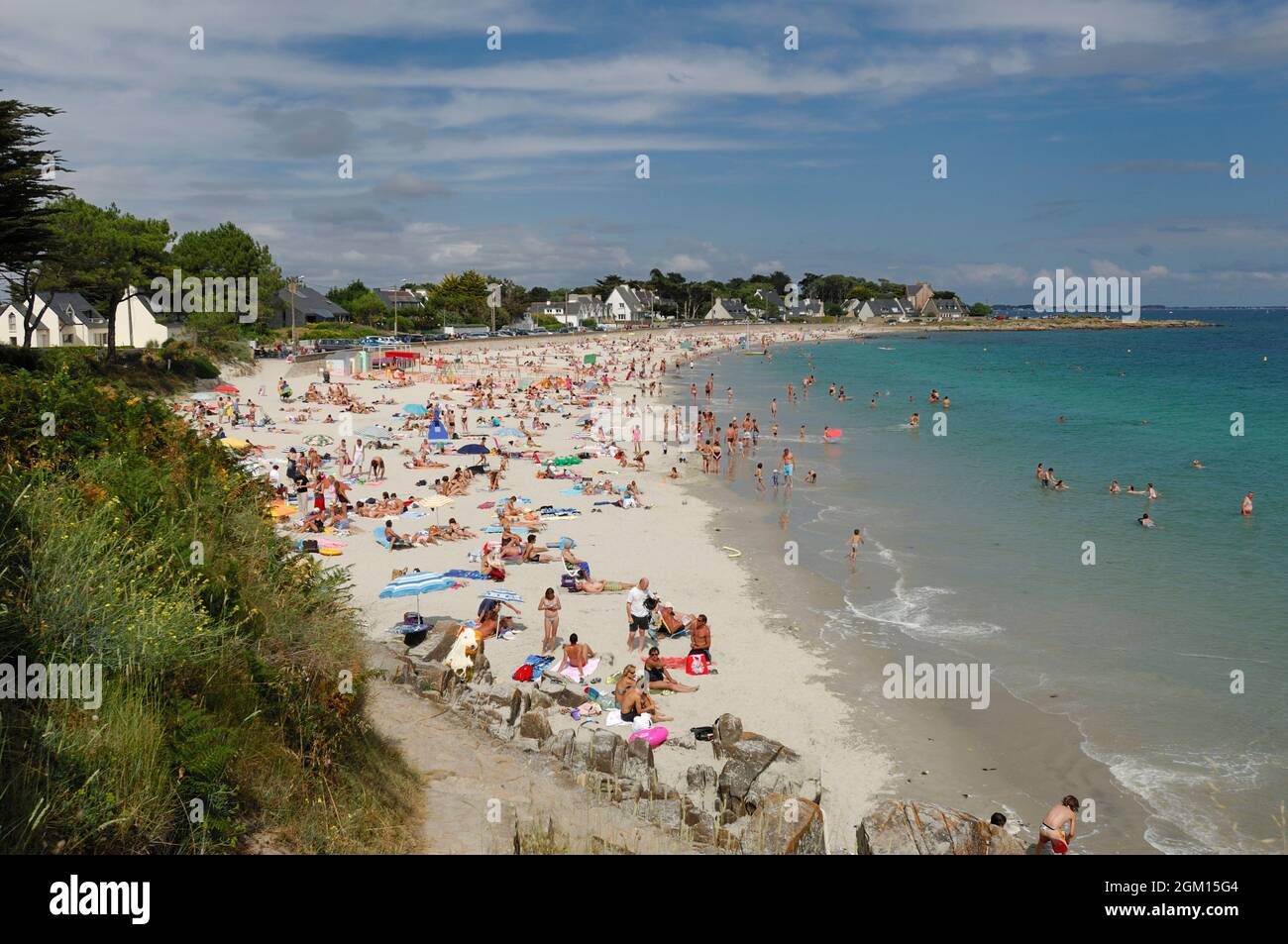 FRANCE. BRITTANY. MORBIHAN(56) CARNAC. TY BIHAN BEACH.(PICTURE NOT AVAILABLE FOR CALENDAR OR POSTCARD) Stock Photo