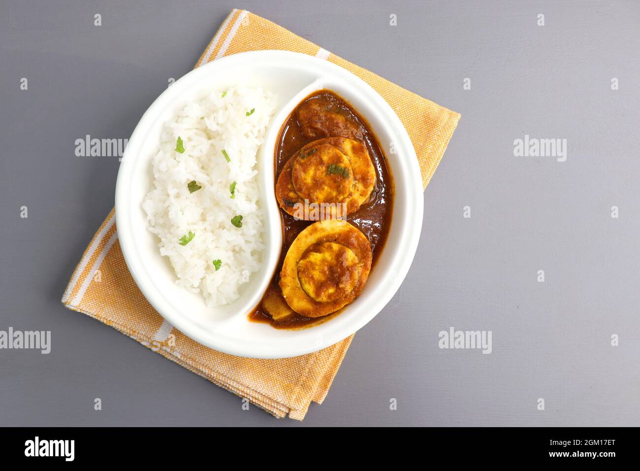 Indian non-vegetarian food Homemade Egg Curry or Anda masala gravy