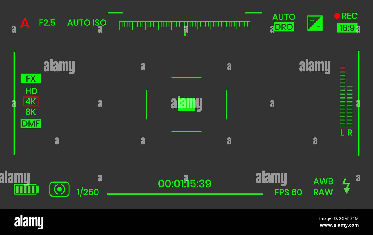 Camera viewfinder night vision video or photo frame recorder flat style