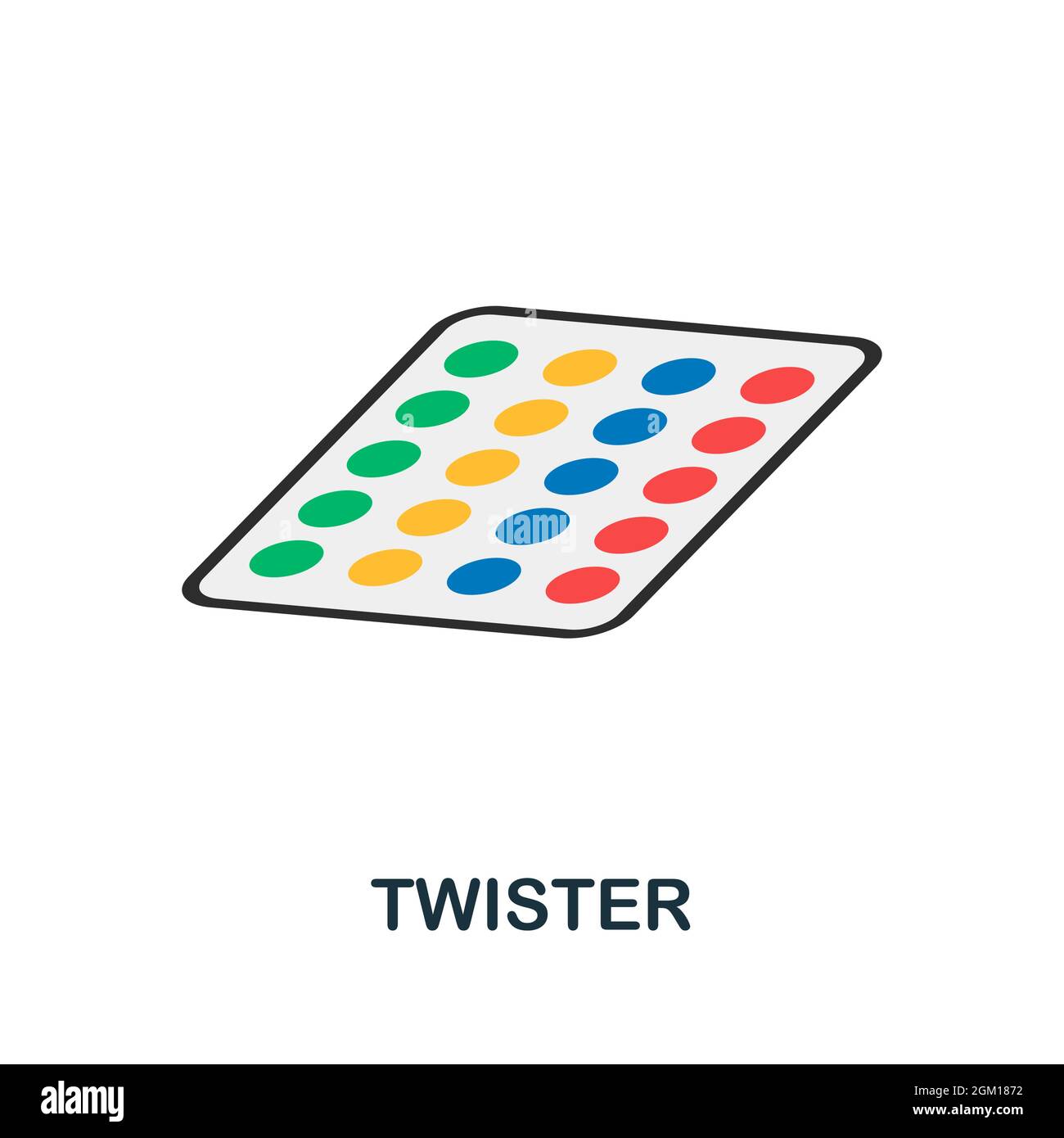 Twister icon. Flat sign element from table games collection. Creative  Twister icon for web design, templates, infographics and more Stock Vector  Image & Art - Alamy