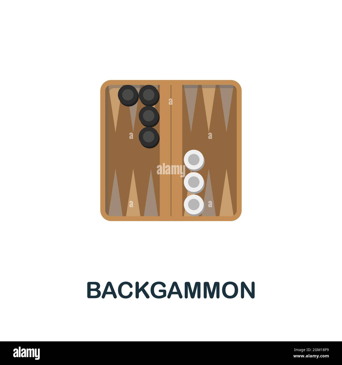 Backgammon icon. Flat sign element from table games collection. Creative Backgammon  icon for web design, templates, infographics and more Stock Vector Image &  Art - Alamy