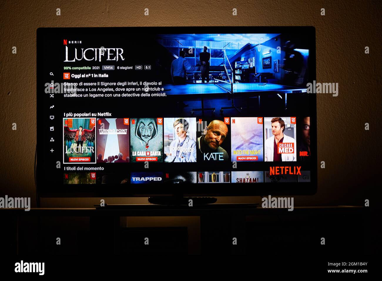 Lucifer - Netflix tv serie Stock Photo - Alamy, image size:1300x956