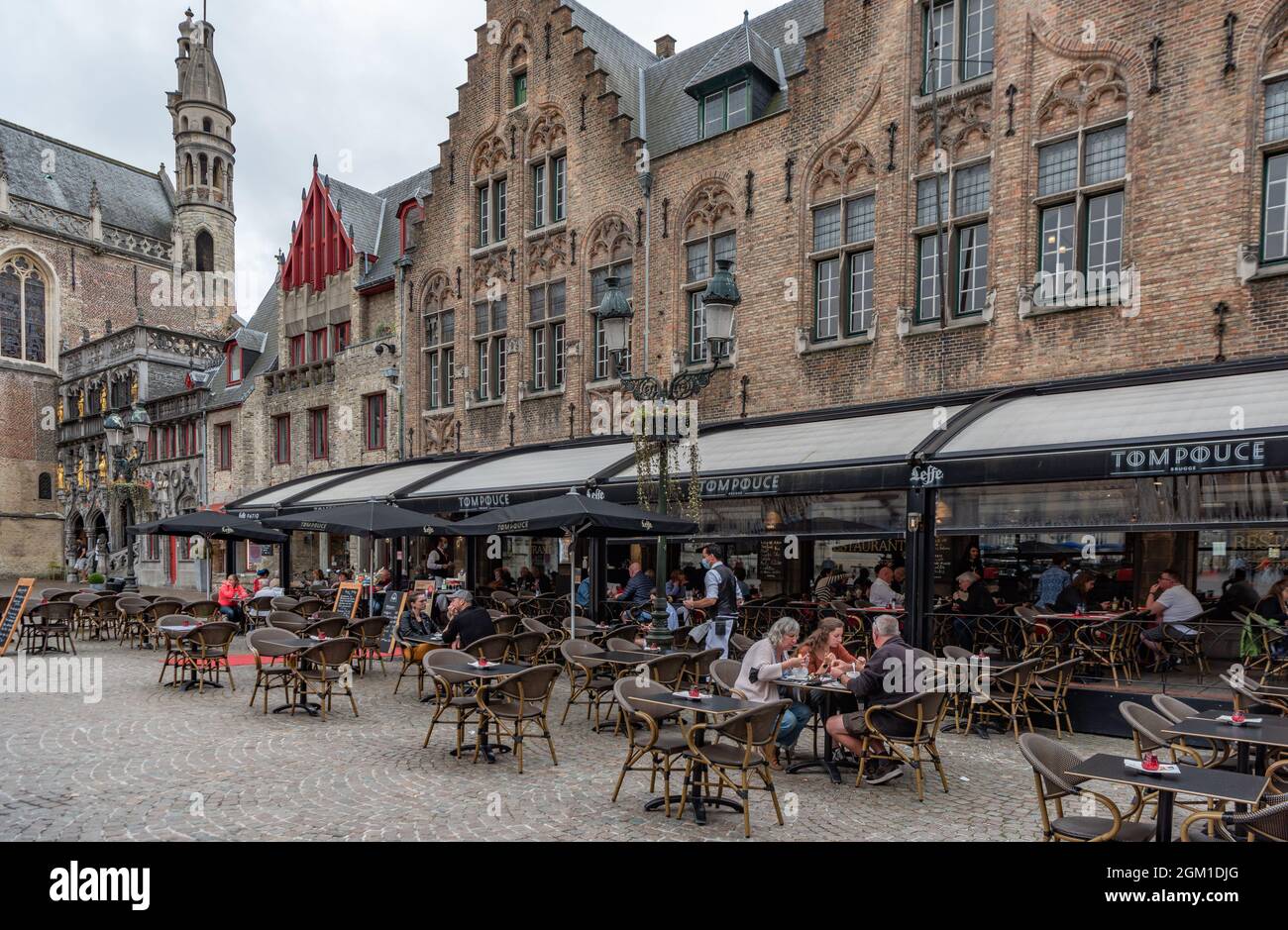 De Burg, Brugge-Bruges, Belgium Stock Photo
