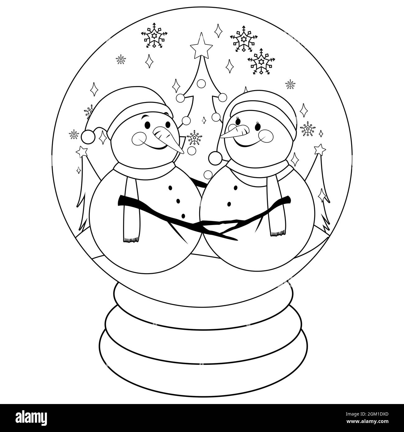 cute black and white winter clipart