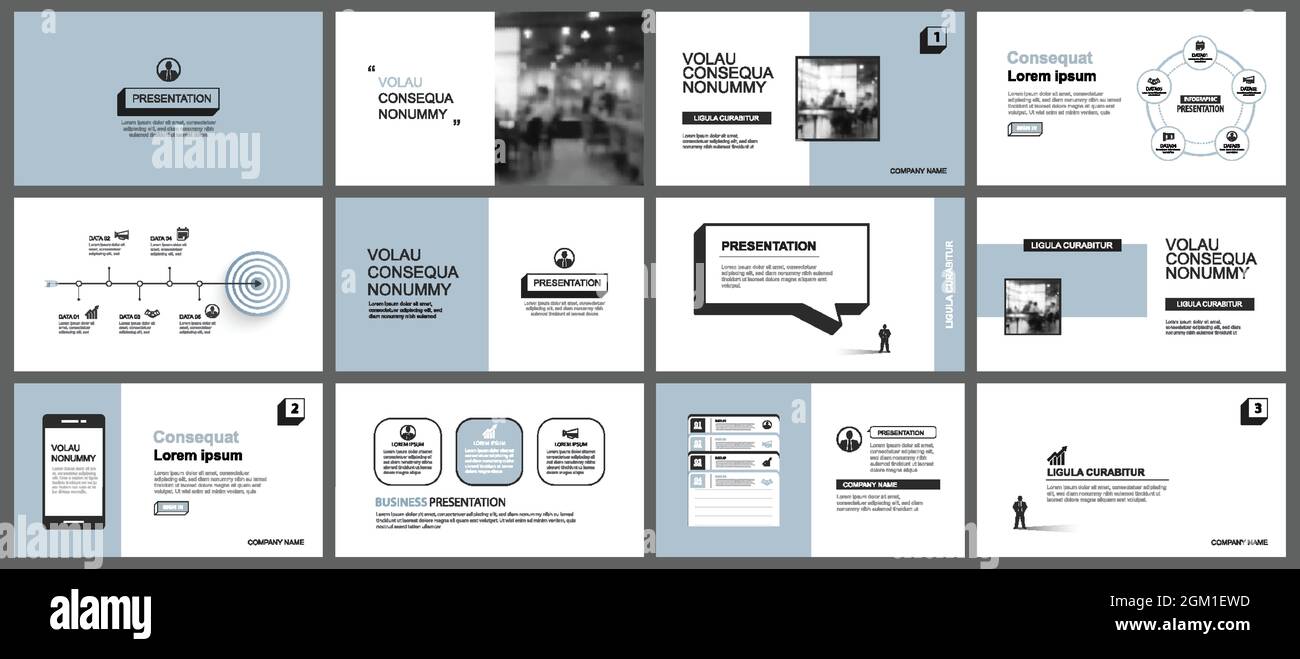 Presentation and slide layout template. Design blue pastel background ...