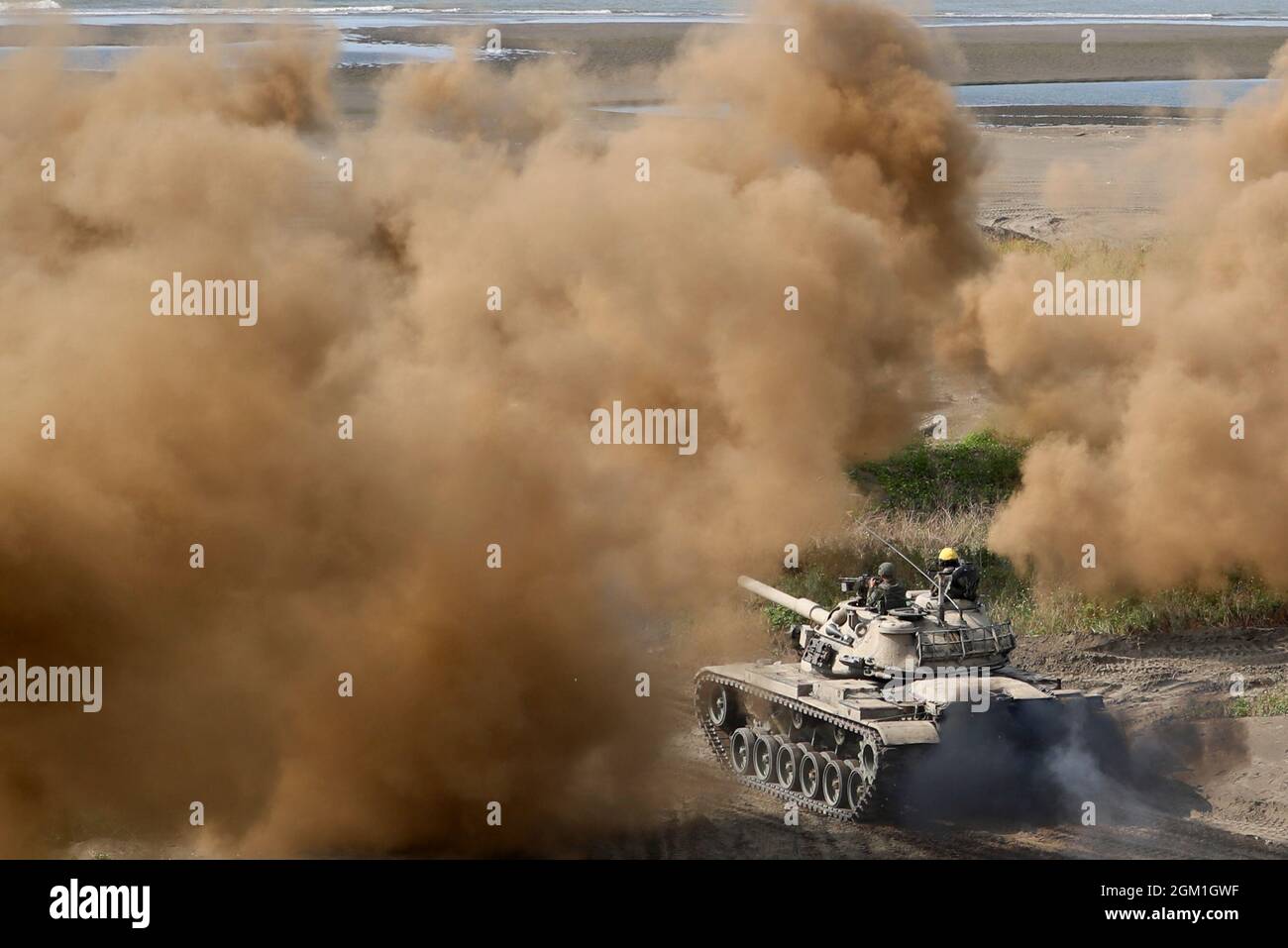Taipei, Taipei, Taiwan. 16th Sep, 2021. A M60-A3 Tank is deployed to ...