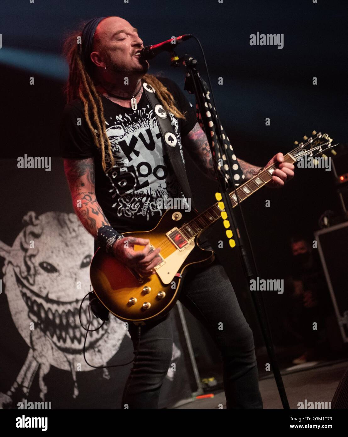 The Wildhearts (Ginger Wildheart) at KK's Steel Mill, Wolverhampton., 15 September 2021. Live Music Photography. The first show back at KK's Steel Mill since lockdown. The Wildhearts released their new album '21st Century Love Songs' on September 3rd 2021. Stock Photo
