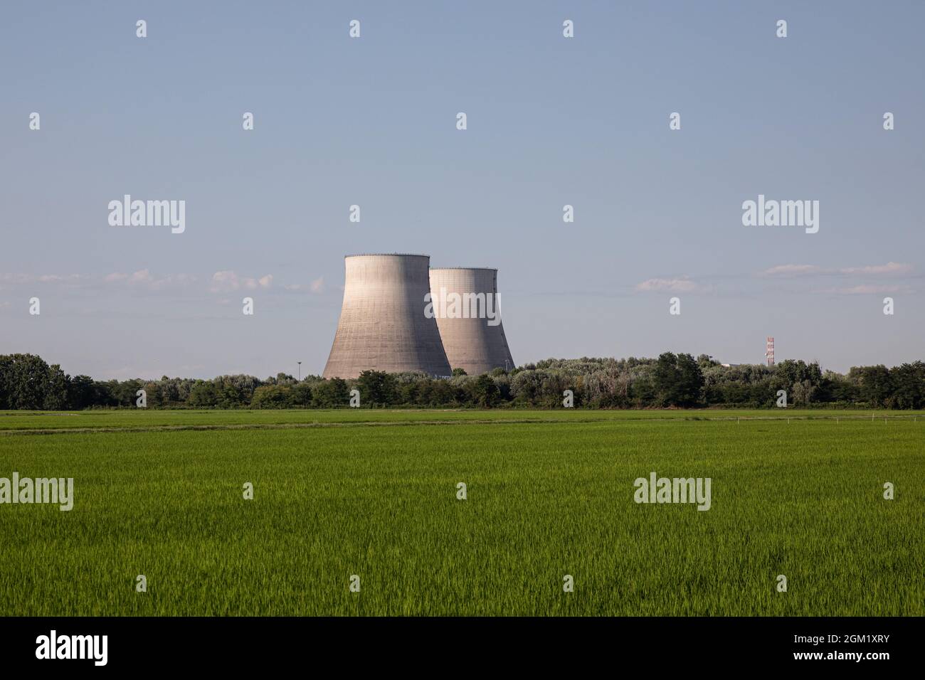 Nuclear power plant Italy Trino Stock Photo Alamy