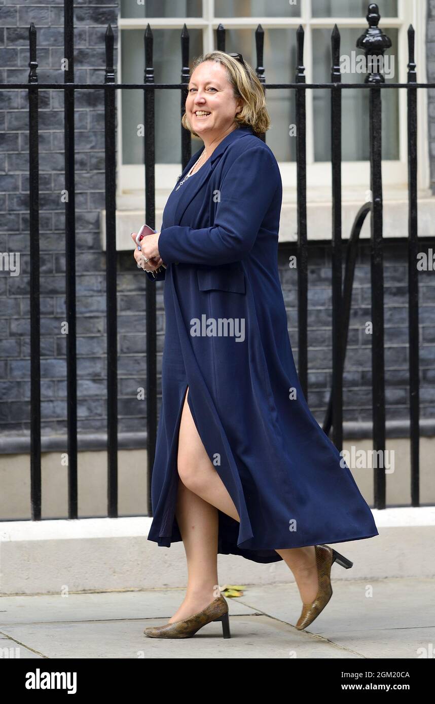 Anne-Marie Trevelyan MP (Con: Berwick-upon-Tweed) in Downing Street on the day she was made Secretary of State for International Trade, and President Stock Photo