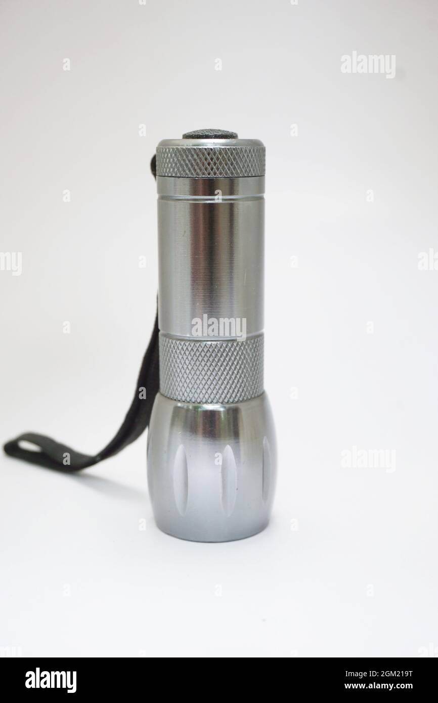 Isolated flashlight on white background Stock Photo - Alamy