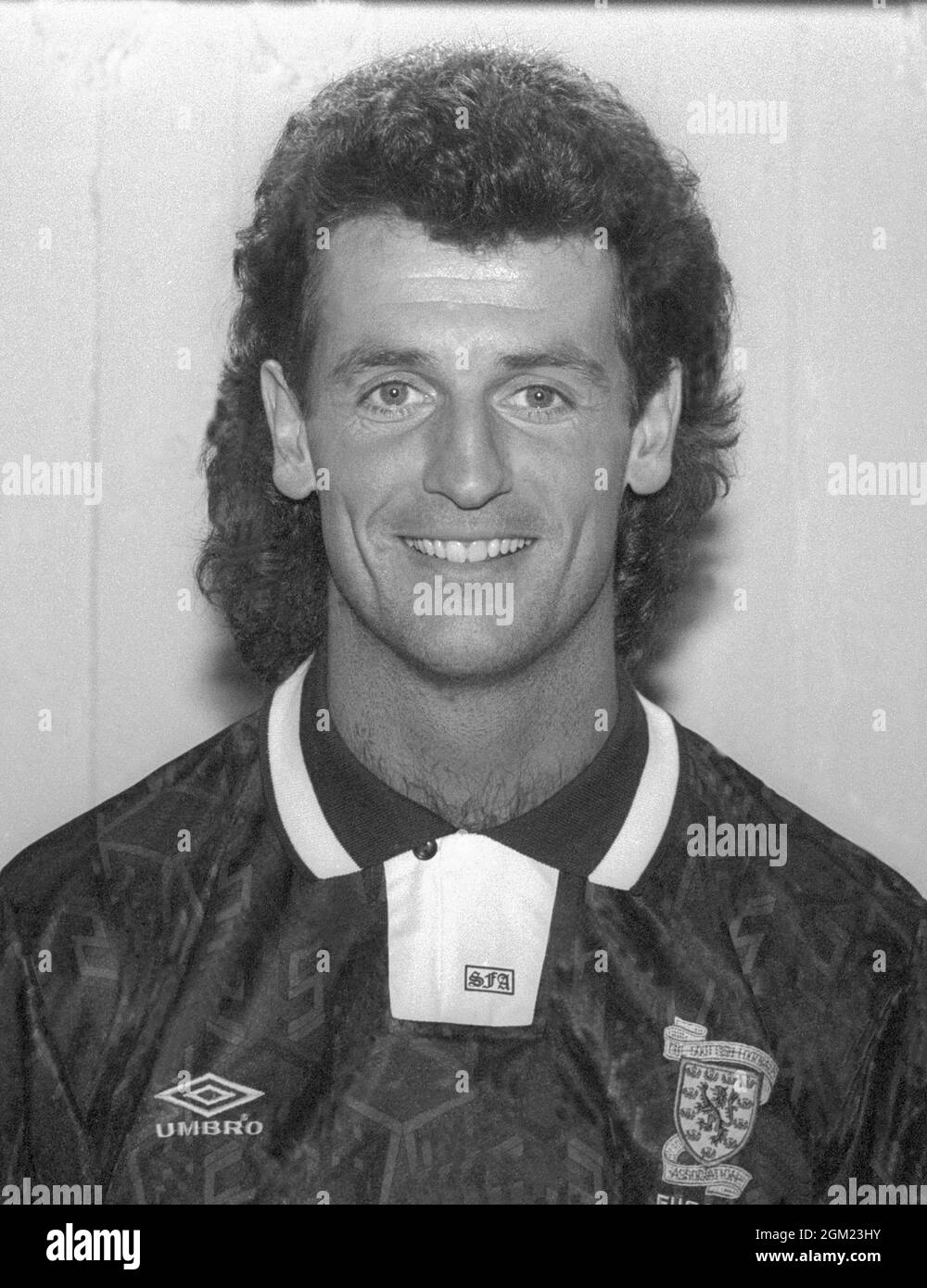 DAVID MCPHERSON Fotboll Heart of Midlothian and the Scottish team to EURO92 in Sweden Stock Photo