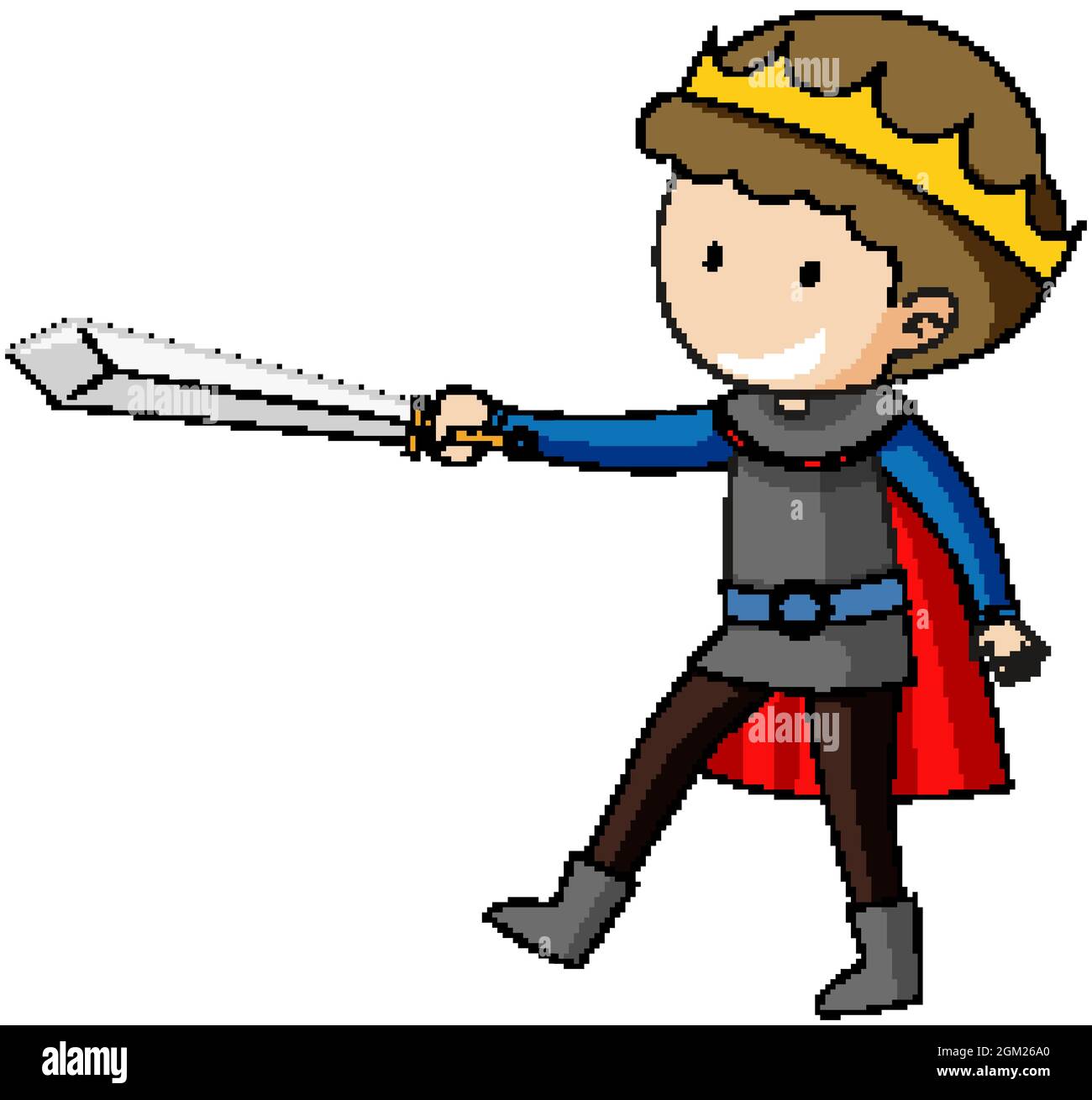 Child holding sword Stock Vector Images Alamy