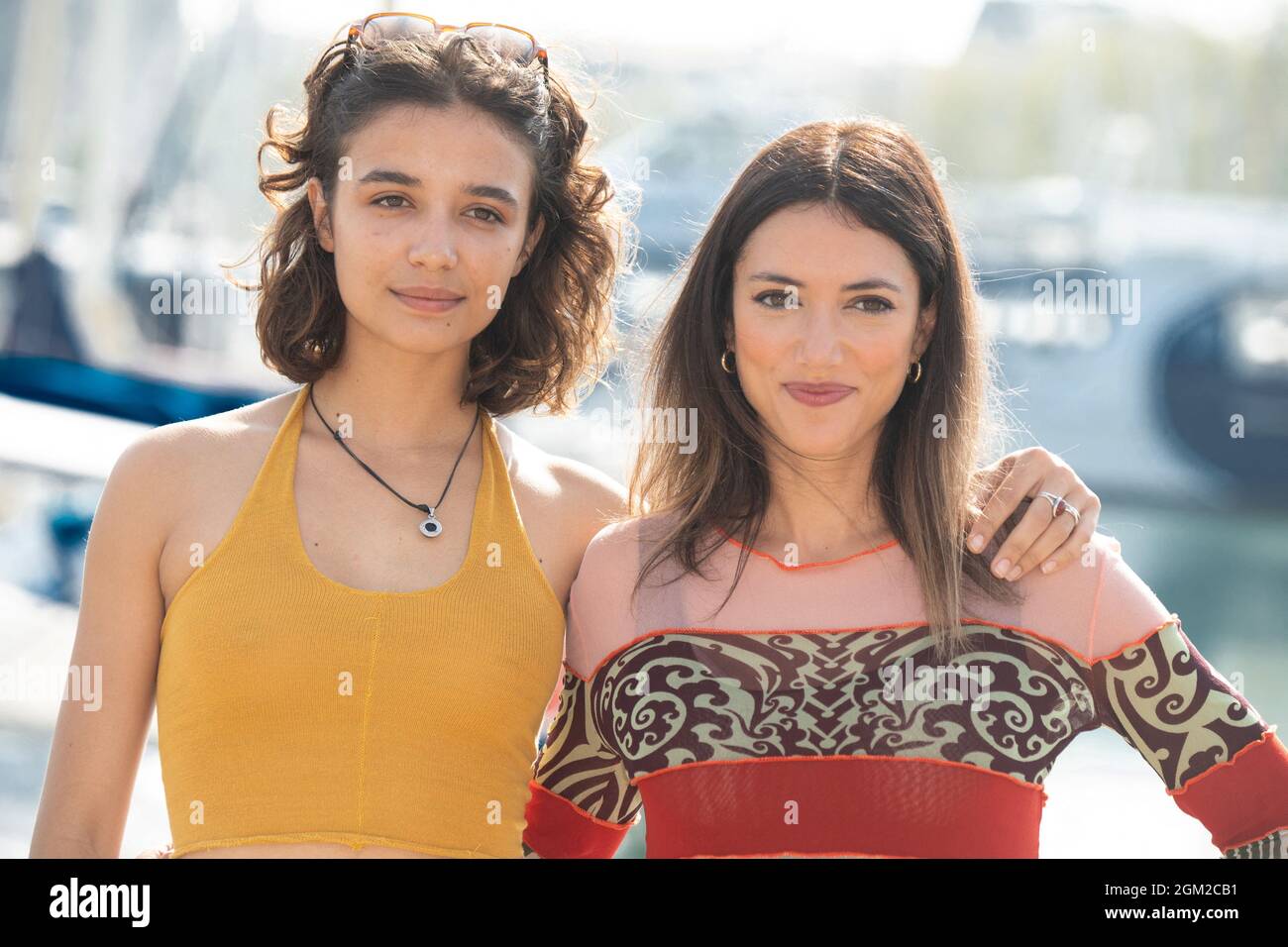 Carmen Kassovitz and Theo Fernandez attend the Stalk during the 23rd TV  Fiction Festival at La Rochelle, on September 16, 2021 in La Rochelle,  France. Photo by David Niviere/ABACAPRESS.COM Stock Photo 