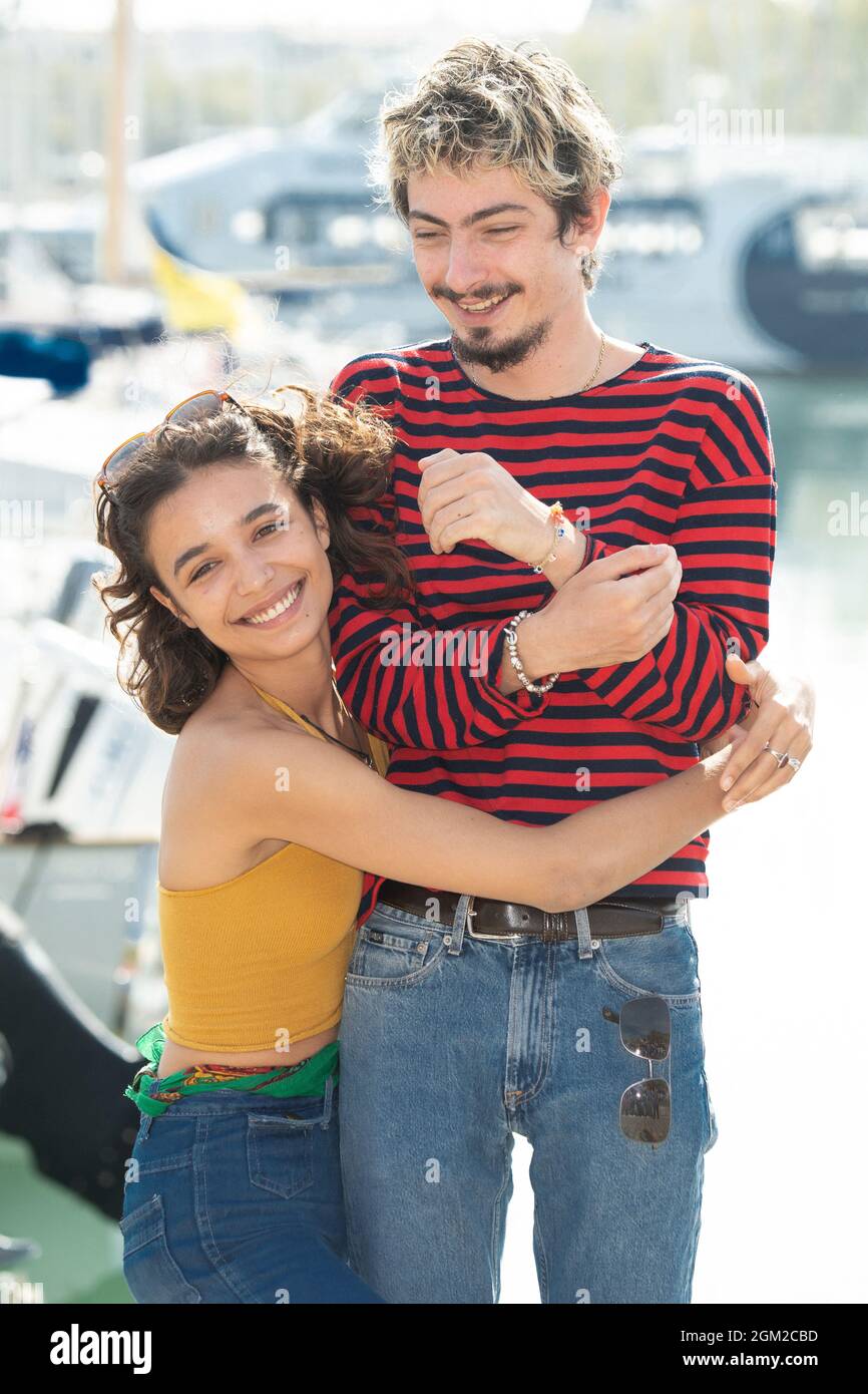 Carmen Kassovitz and Theo Fernandez attend the Stalk during the 23rd TV  Fiction Festival at La Rochelle, on September 16, 2021 in La Rochelle,  France. Photo by David Niviere/ABACAPRESS.COM Stock Photo 